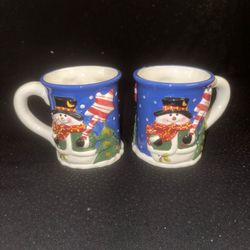 International Silver Company | 3D Snowman Coffee Mug Cup Set