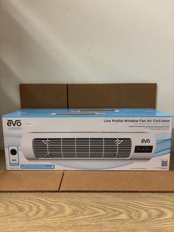 New Low Profile Portable Oscillating Window Fan Air Circulator