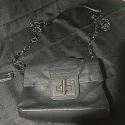 Black Soft Leather New Handbag 