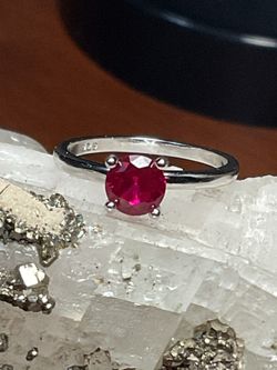 Ruby .925 Silver Ring 