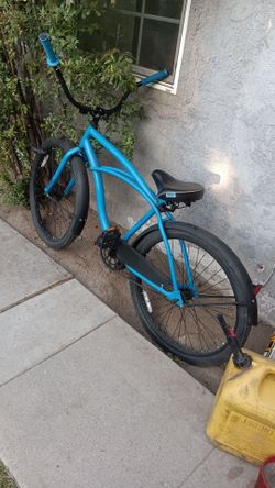 Huffy 26" Beach Cruiser Custom Paint flat Blue & Black Good Working Conditions Ready to Ride Some Upgrades Asking $80 Firm on Price