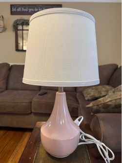 (2) New Pink Lamps