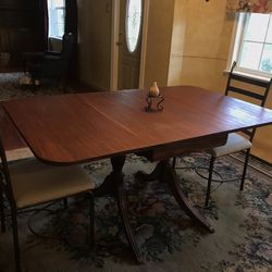 Antique Drop Leaf Table and chairs for sale