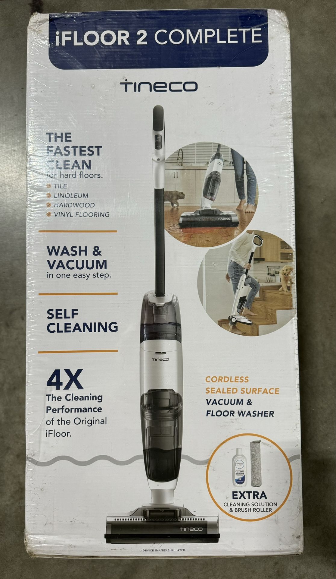 Tineco iFLOOR 2 Complete Cordless Wet Dry Vacuum Floor Cleaner and Mop