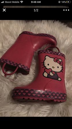 $6 size 7/8 toddlers hello kitty rain boots 🌧