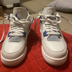 Jordan 4 Grey Blue 5 1/2 Boys 7 1/2 Women 
