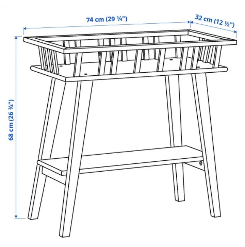IKEA LANTLIV plant stand, white, 26 3/4” for Sale in Los Angeles, CA