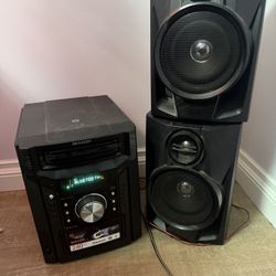 Sharp Receiver And Speaker Set 