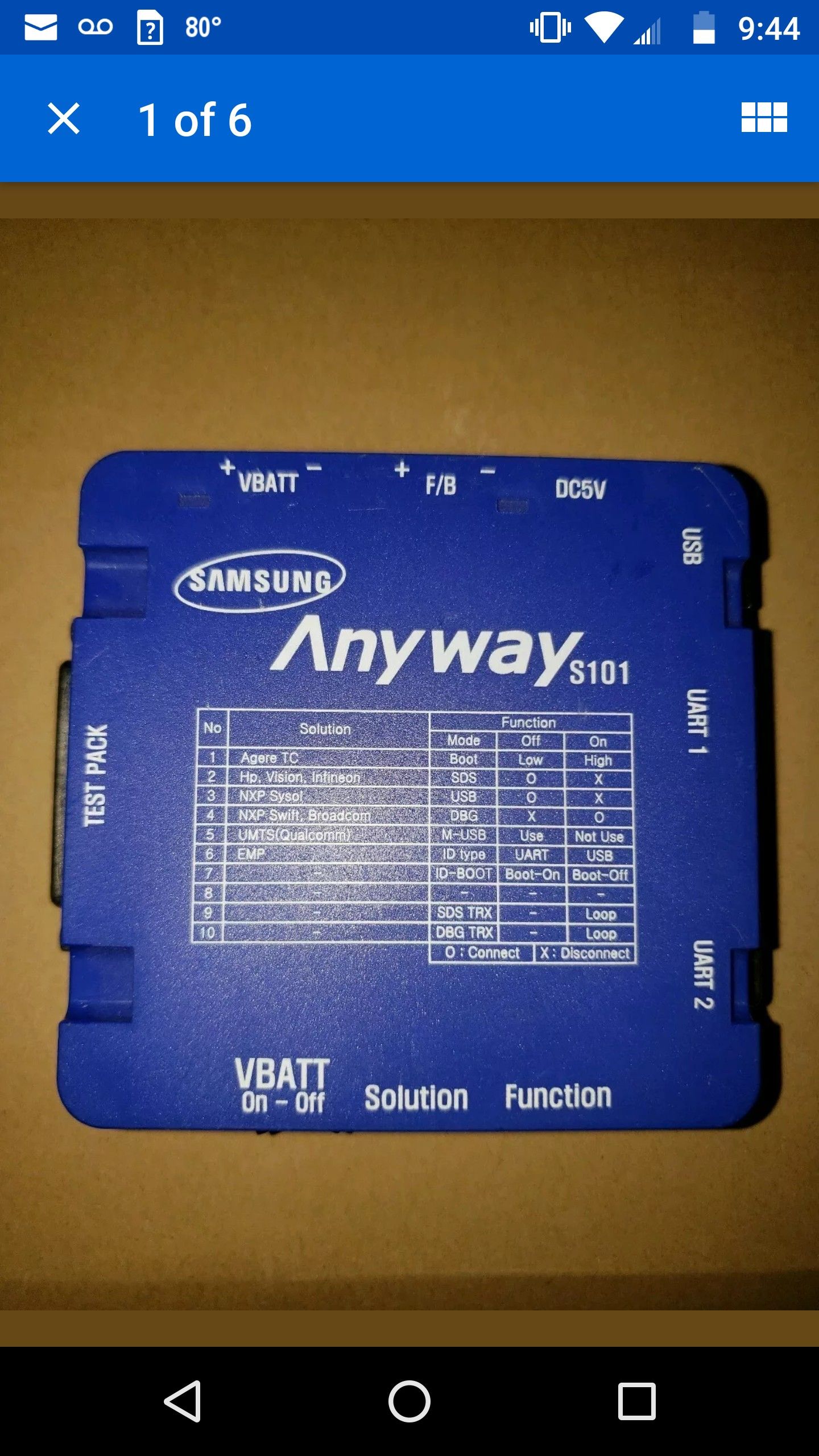 Samsung anyway jig factory hardware hacking device