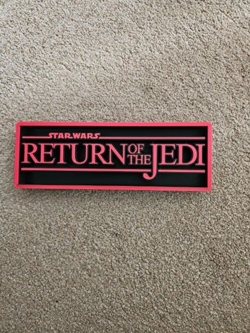 Star Wars Return Of The Jedi Collectors Sign Display