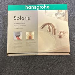 Hansgrohe Solaris Widespread Faucet in Brushed Nickel – New in Box