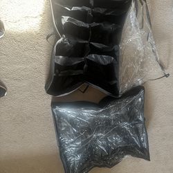 Shoe Storage Organizer Under Bed Holds 12 Pair Black 