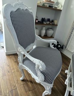 Armchair and ottoman set
