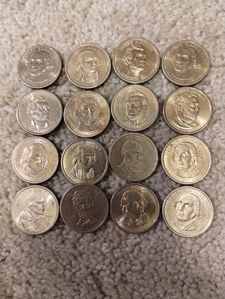One Dollar Presidential Coins