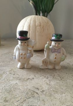 Lenox Salt and Pepper snowman set