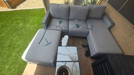 Broyhill grey outdoor patio furniture