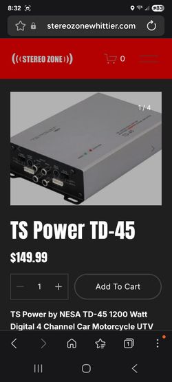 Ts power 4 channel 1200 watts