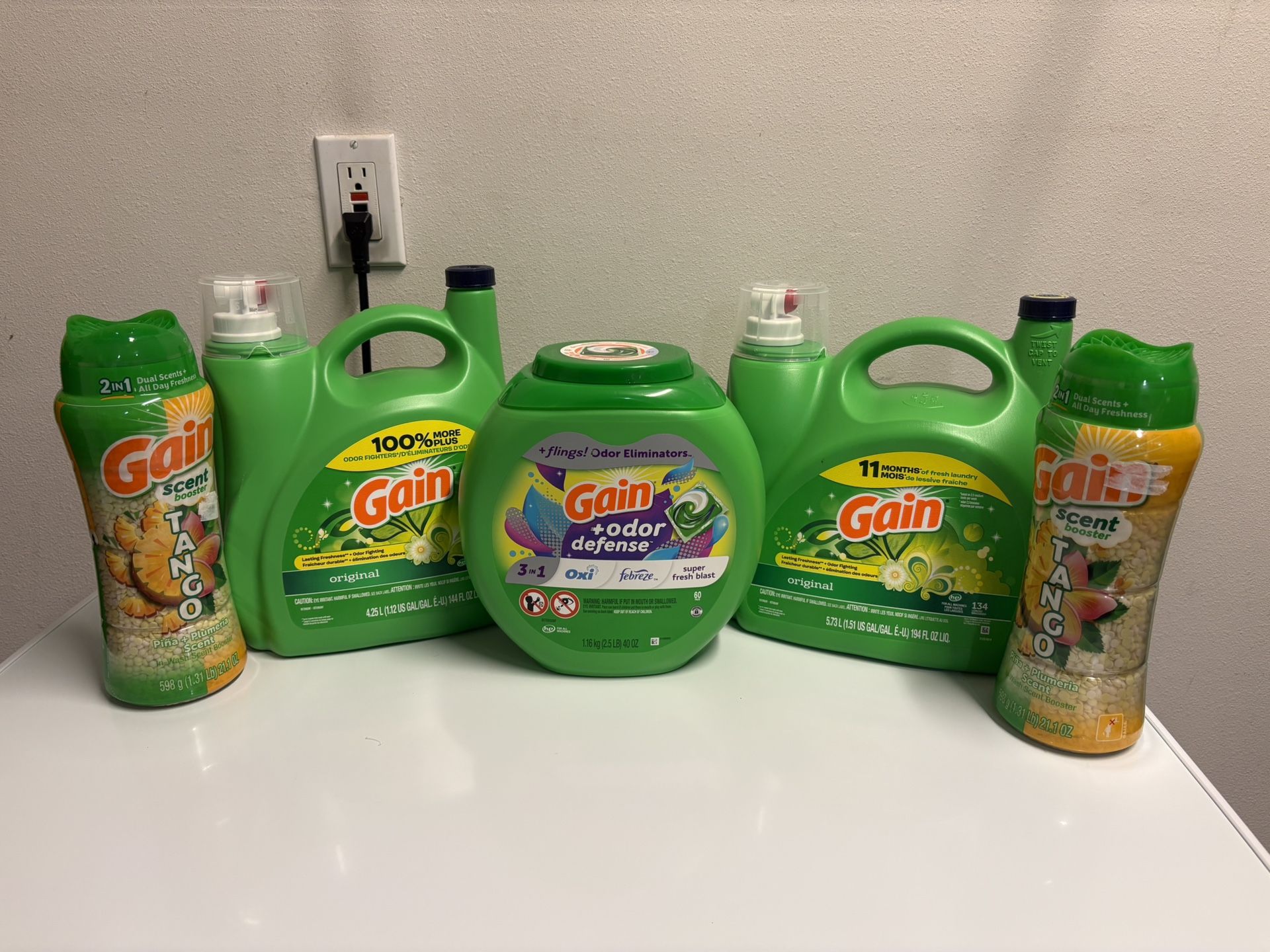 Gain Laundry Bundle - Liquid, Pods & Beads