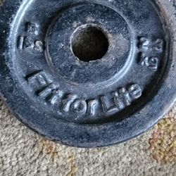 (One Plate Only) 5lbs Weight, 2 Inch Hole. Fit For Life Brand