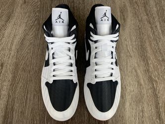 jordan 1 mid se utility black white gym red