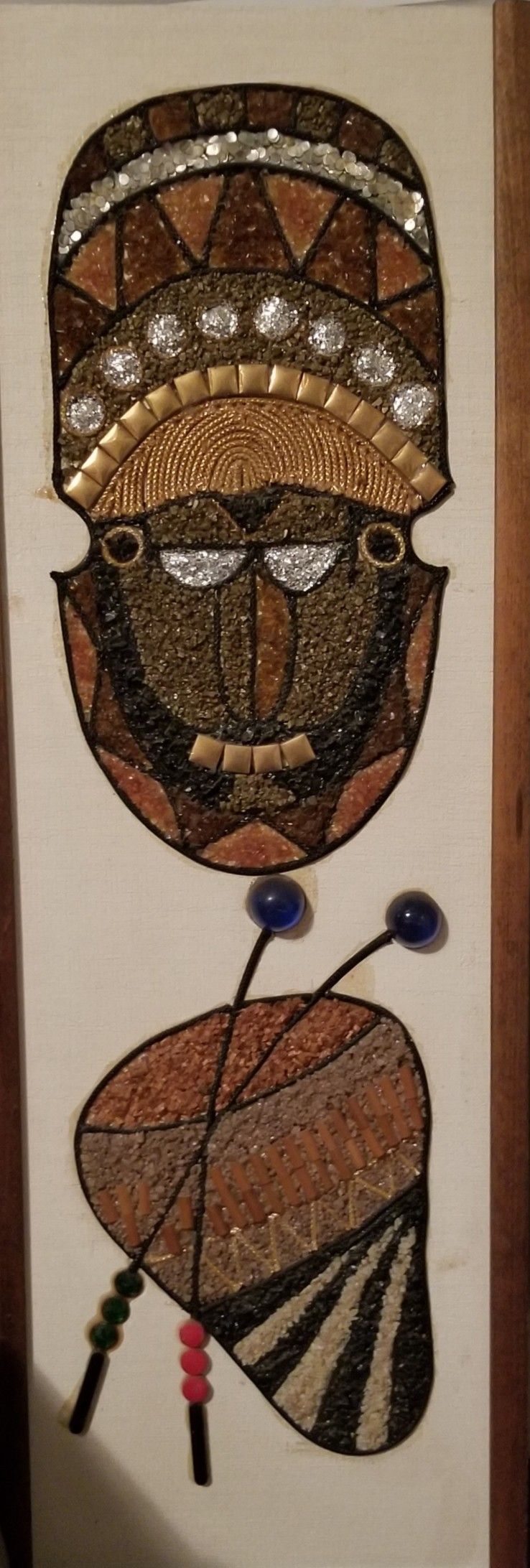 Vintage Gravel Art Mask