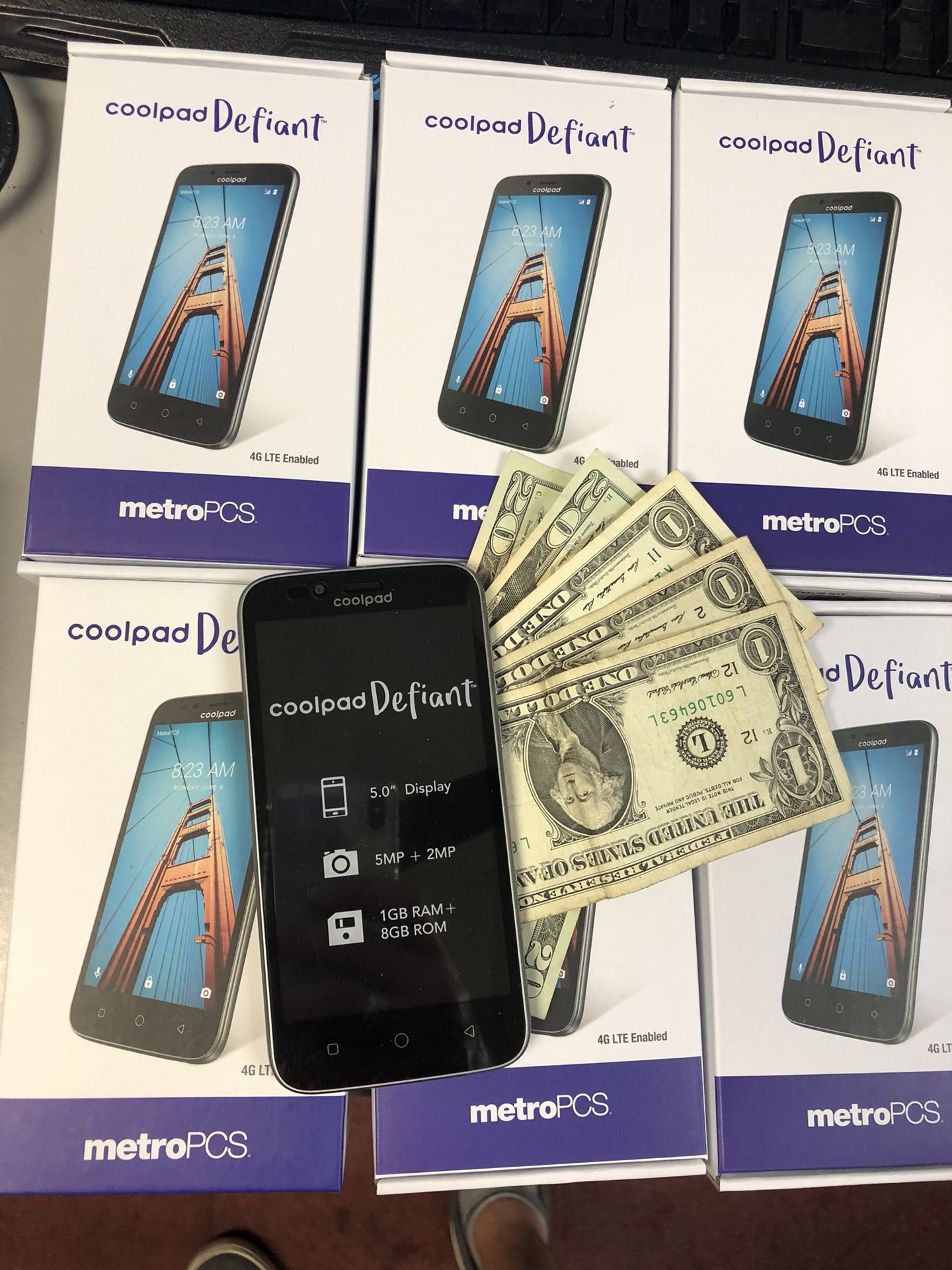 Brand new Metropcs phone activated with 1 month of service included