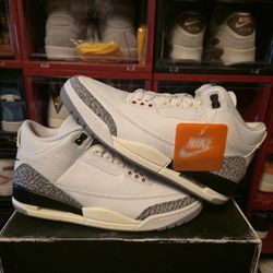 Jordan 3 Retro White Cement Reimagined Sz 10.5