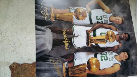 Signed Boston Celtics legend Bird, Mchale, & Parish