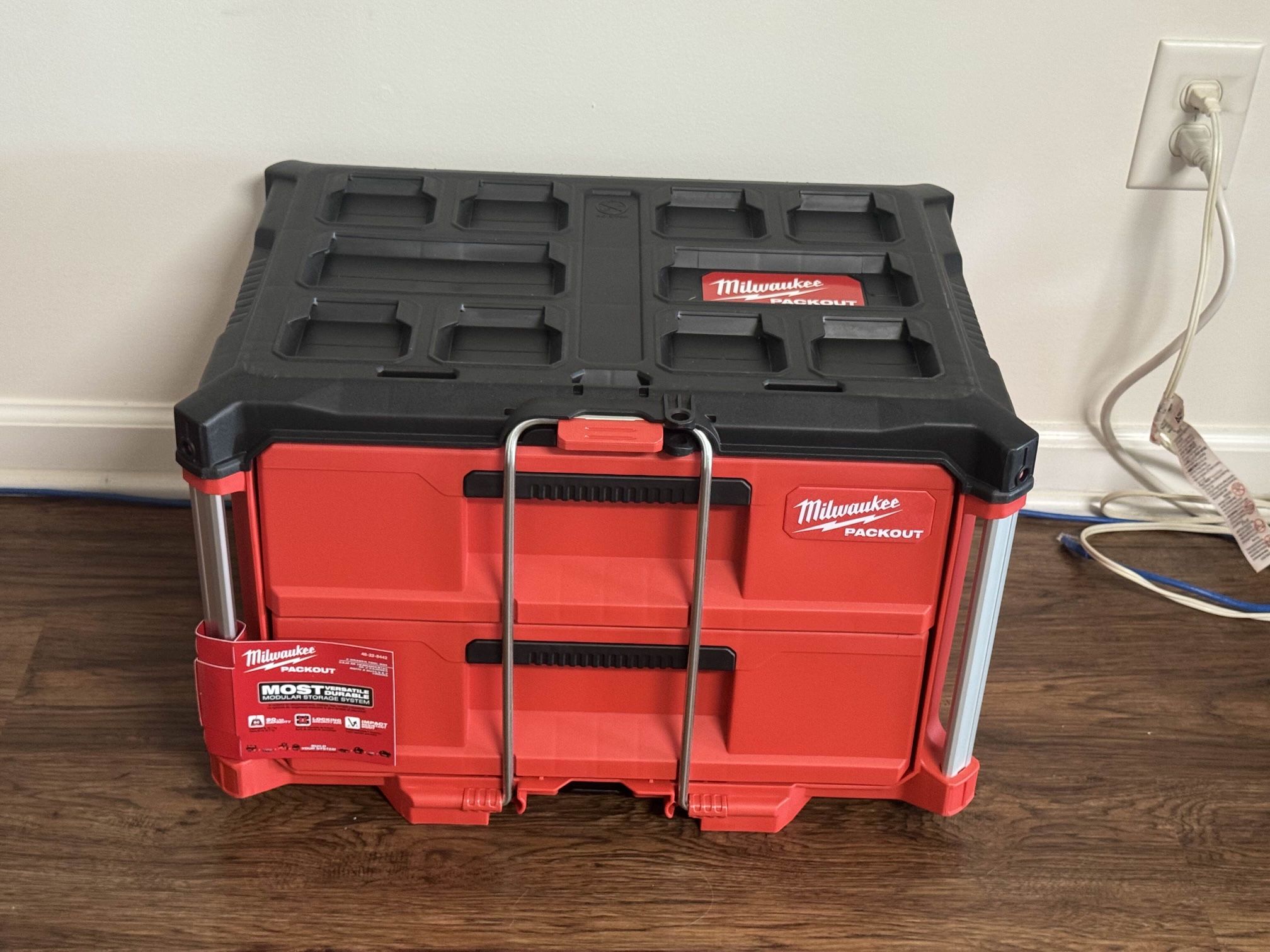 milwaukee packout 2 drawer toolbox 