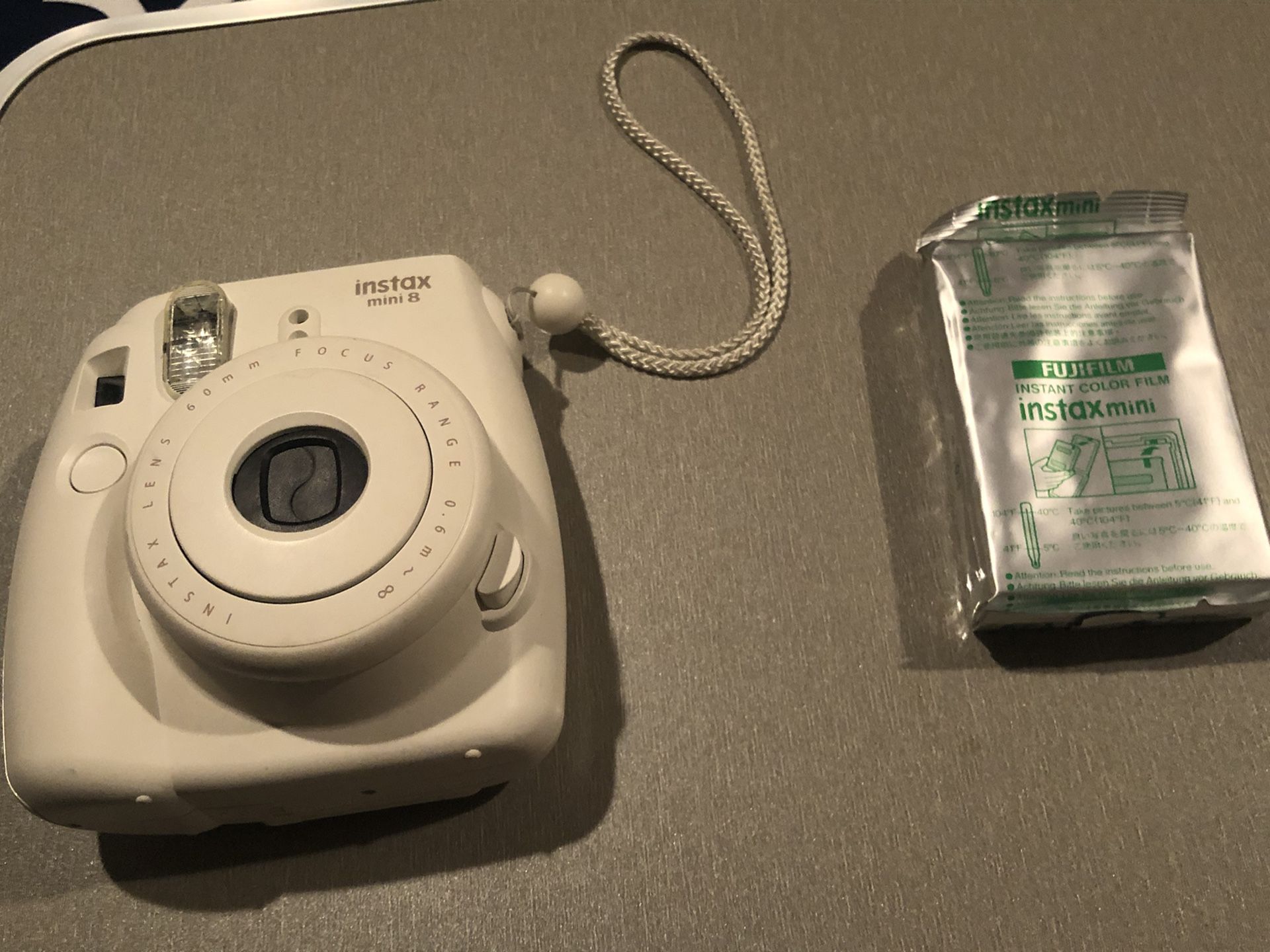 Instax Mini 8 Polaroid Camera (White)