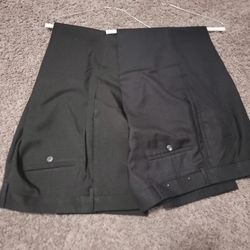 2 Black Dress Pants 36 X 32