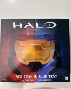 NEW XBox HALO Studios Red Team Vs. Blue Team 2 Figure Pack Jazwares 7” Action Figures