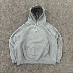 gray heavyweight nike lab hoodie men’s size L