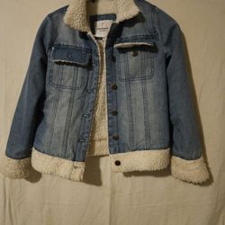 Winter Infant Baby Boys Girls Denim Thick Outerwear Jackets Cute Fleece Lined Warm Coats Clothes
