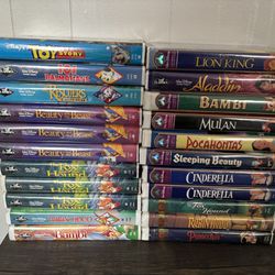 Lot Of Disney VHS Tapes