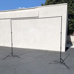 (Brand New) $40 Heavy Duty Backdrop Stand 8.5x10 FT Adjustable Photography Background w/ Clips and Carry Bag 