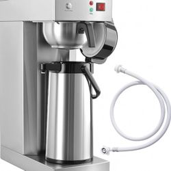 Brand New In The Box- Auto-Filling Commercial Airpot Coffee Brewer 2.2L/74oz Dirp Coffee Maker Machine with 24 Hours Hot Thermal Carafe Stainless Stee