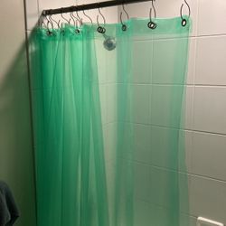 Quiet Town Shower Curtains (2) With Hooks 