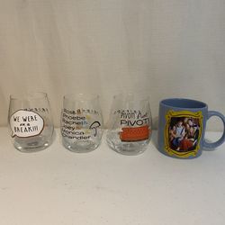 Friends Collection Mug And Glass Cups