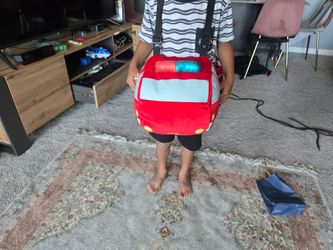 Wearable plush firetruck for 3-6 year olds originally $50