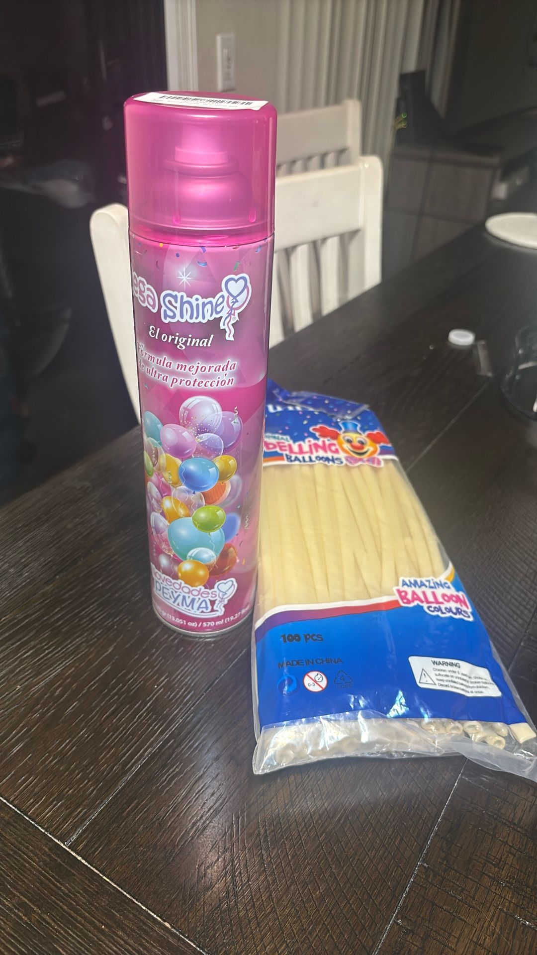 Balloon Shine Spray And Balloon Long Style 