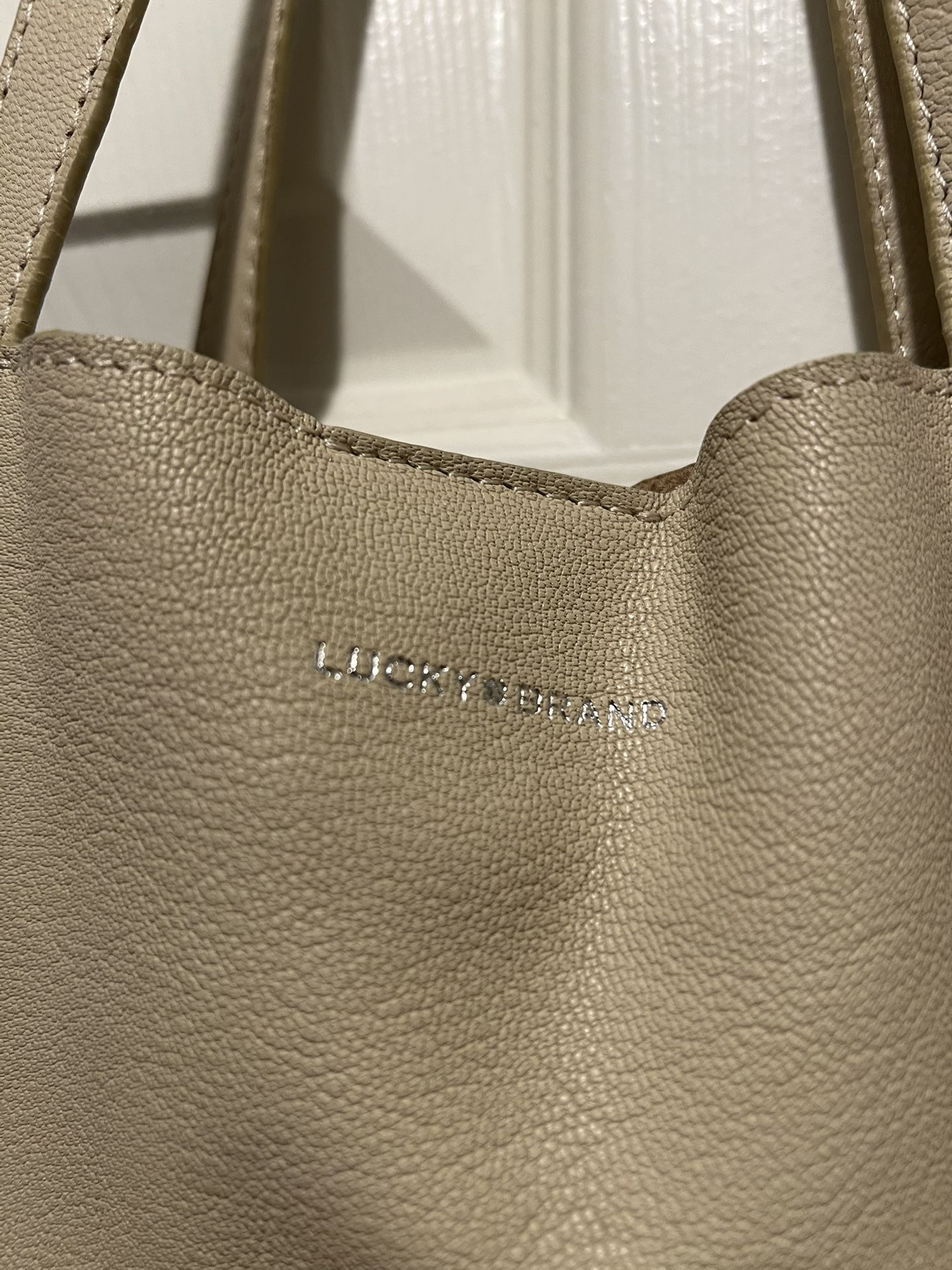 Lucky Brand Leather Tote With Wristlet
