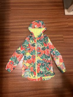 Neon Floral Windbreaker 