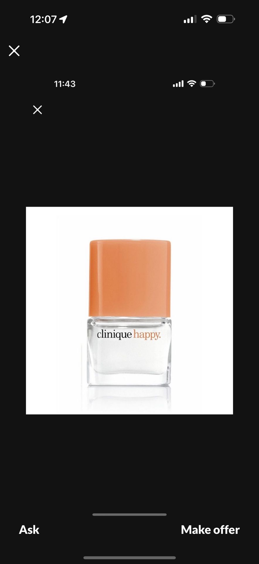 New- Clinique HAPPY. .4ml women's fragrance