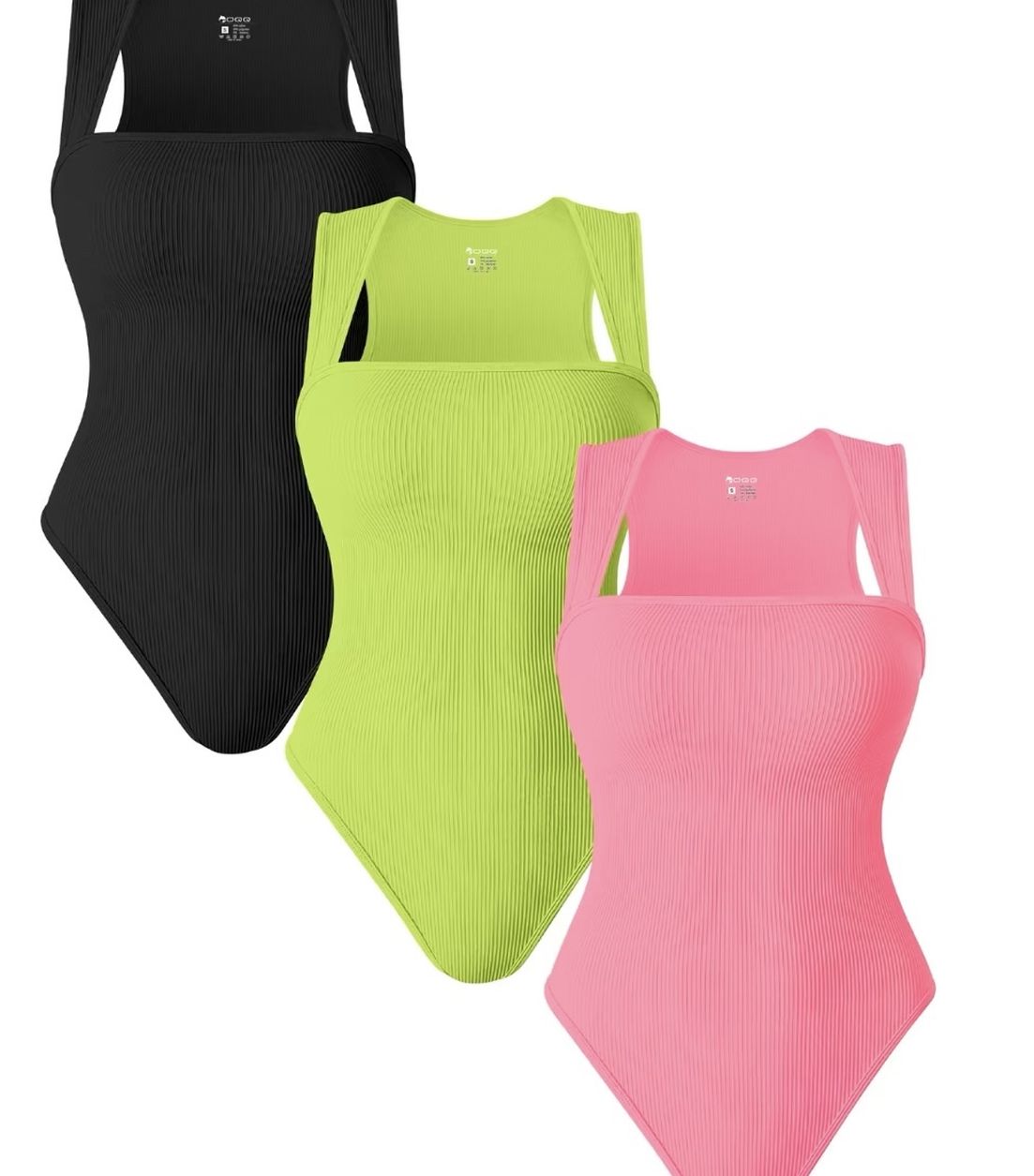 OQQ 3-Piece Bodysuits