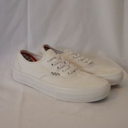 Vans Skate Authentic Skateboard Shoe - ALL WHITE