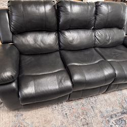Leather Black Sofa