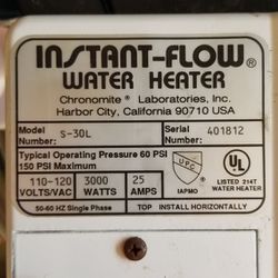 Thankless Water Heater