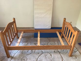 Solid Wood Twin Bed Frame