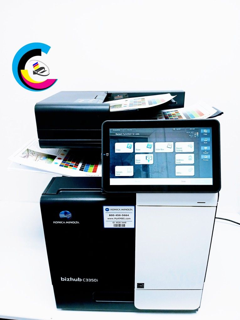 Laser Printer KONICA MINOLTA BIZHUB C3350i || PRINTS COLOR || Touch Screen || Prints Automatically Double-Sided || Speed Up To 35ppm ||